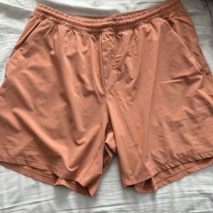 Lululemon Men’s Pace Breaker Linerless 7 in Inseam Size XXL Burnt Orange